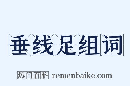 垂线足组词是什么意思的图片